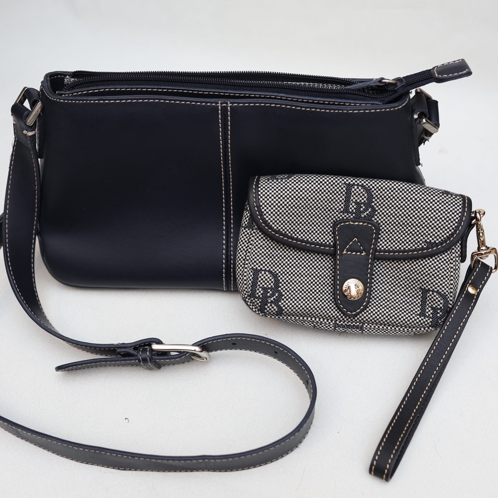 Y2K VintagePurse Set Liz Claiborne Stitched Purse Dooney & Bourke Wristlet